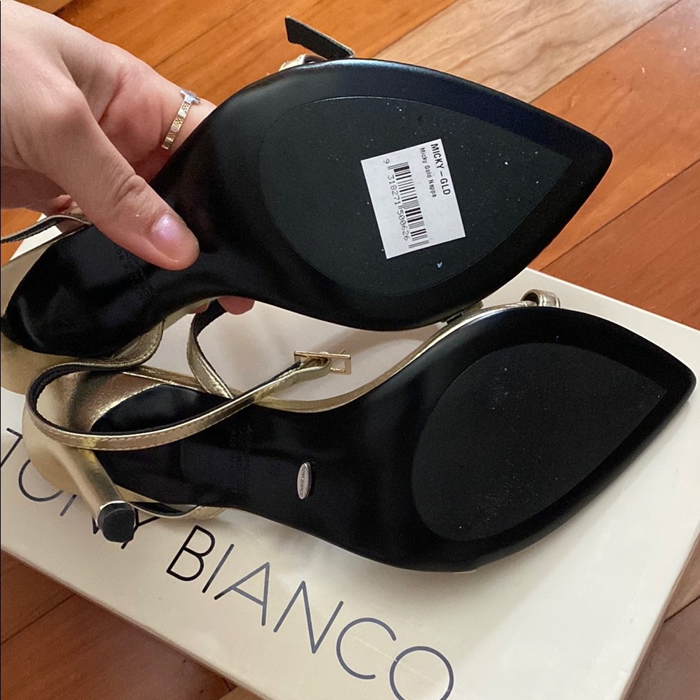 Tony Bianco MICKY gold nappa heels - Picture 5 of 5